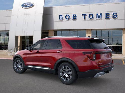 Rapid Red Metallic Tinted Clearcoat 2026 Ford Explorer Platinum