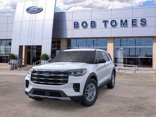 Space White Metallic 2026 Ford Explorer Active