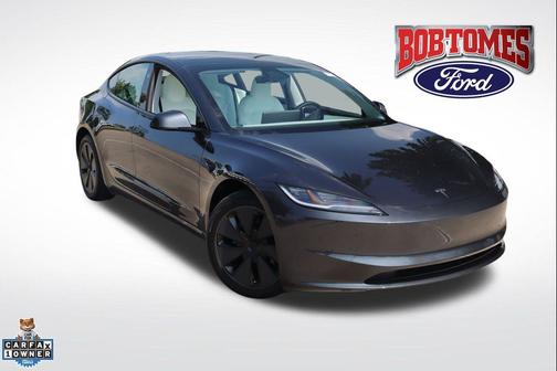 Stealth Grey 2025 Tesla Model 3 Long Range