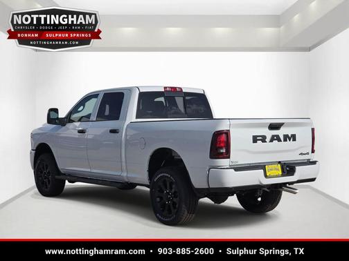 Bright White Clearcoat 2026 RAM 2500 Black Express Crew Cab 4x4 6'4' Box