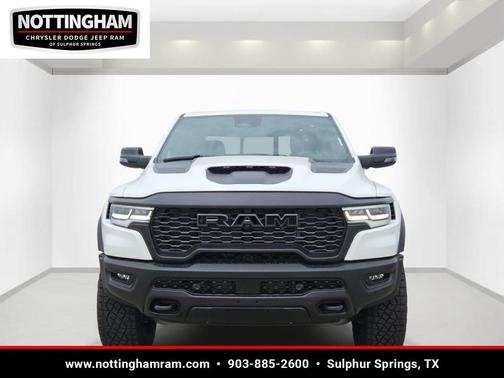 Bright White Clearcoat 2026 RAM 1500 RHO Crew Cab 4x4 5'7' Box