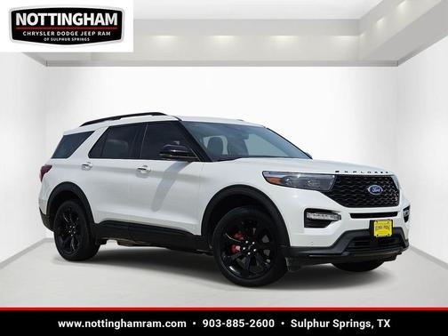Star White Metallic Tri-Coat 2023 Ford Explorer ST