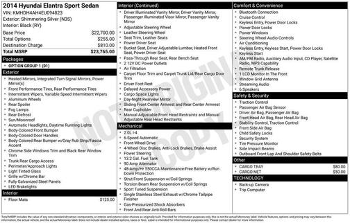 2014 Hyundai ELANTRA Sport