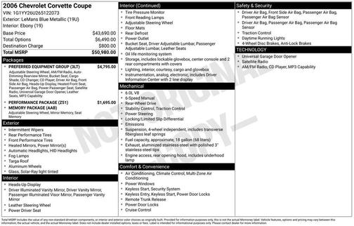 2006 Chevrolet Corvette Base