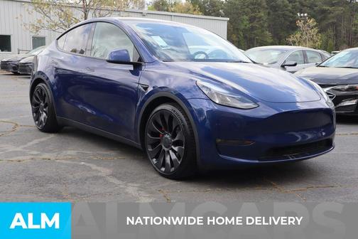 Blue 2023 Tesla Model Y Performance