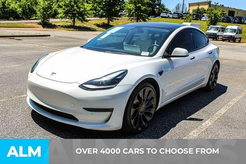 Pearl White Multi 2022 Tesla Model 3 Performance