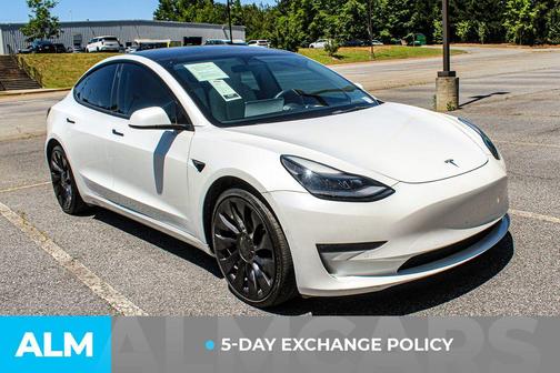 Pearl White Multi 2022 Tesla Model 3 Performance