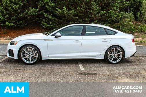 Glacier White Metallic 2025 Audi A5 Sportback 45 S line quattro Premium
