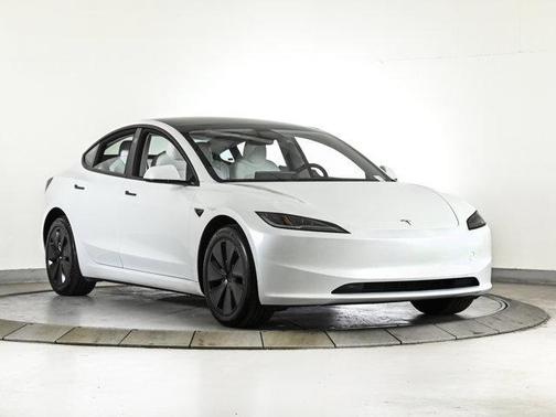 Pearl White Multi 2025 Tesla Model 3 Long Range