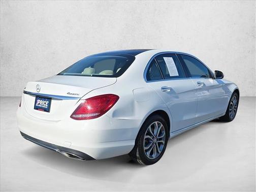 Polar White 2015 Mercedes-Benz C-Class C 300 Luxury