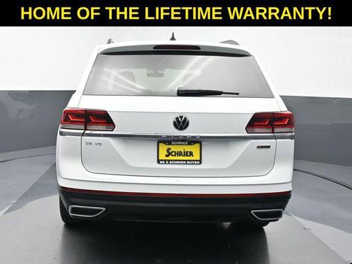 Pure White 2022 Volkswagen Atlas 3.6L SE w/Technology