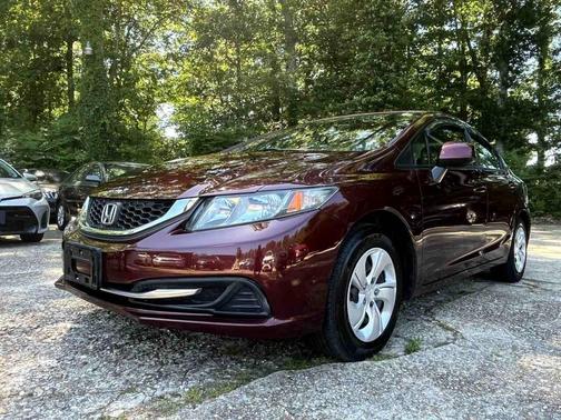 Burgundy 2013 Honda Civic LX
