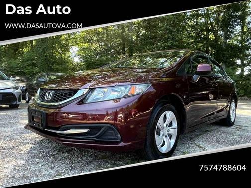 Burgundy 2013 Honda Civic LX