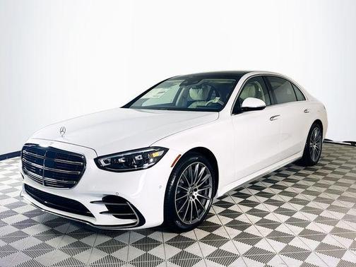 White 2026 Mercedes-Benz S-Class S 580e 4MATIC