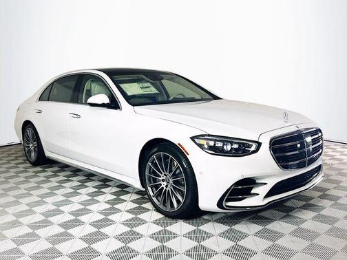 White 2026 Mercedes-Benz S-Class S 580e 4MATIC