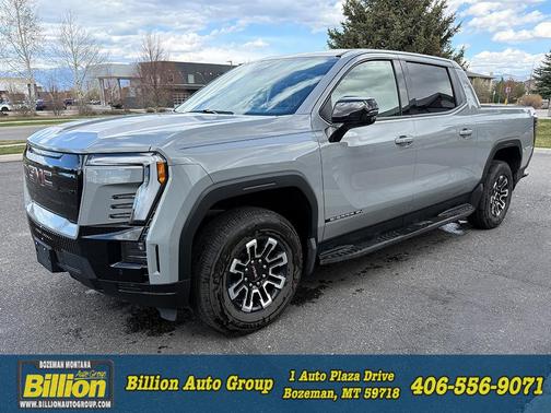 Thunderstorm Gray 2026 GMC Sierra EV Extended Range Elevation