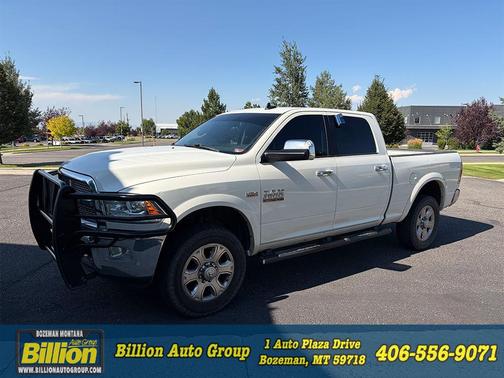 Pearl White 2017 RAM 3500 Laramie Crew Cab 4x4 6'4' Box