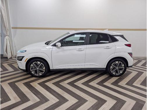 Lunar White 2022 Hyundai KONA EV Limited