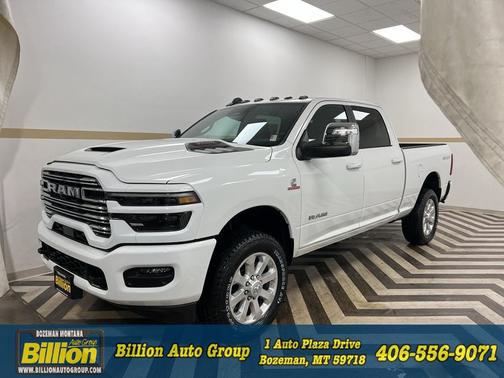 Bright White Clearcoat 2026 RAM 3500 Laramie Crew Cab 4x4 6'4' Box