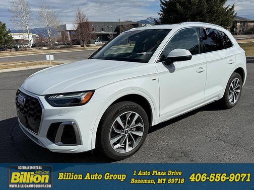 Glacier White Metallic 2024 Audi Q5 45 S line Prestige