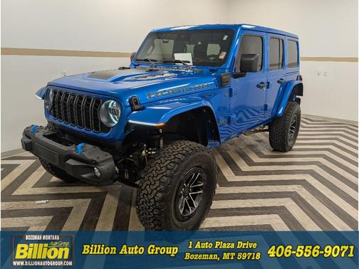 Hydro Blue Pearlcoat 2024 Jeep Wrangler 4xe Rubicon X