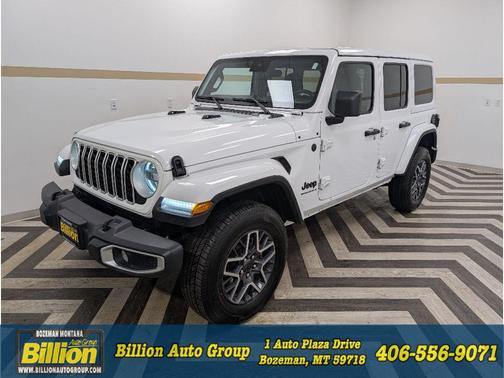 Bright White Clearcoat 2025 Jeep Wrangler 4-Door Sahara 4x4