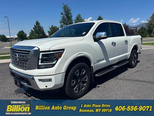 Pearl White 2021 Nissan Titan Platinum Reserve