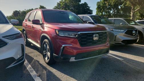 Radiant Red Metallic II 2023 Honda Pilot 2WD EX-L 7 Passenger