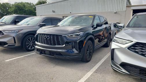 Mineral Black 2025 INFINITI QX60 Pure