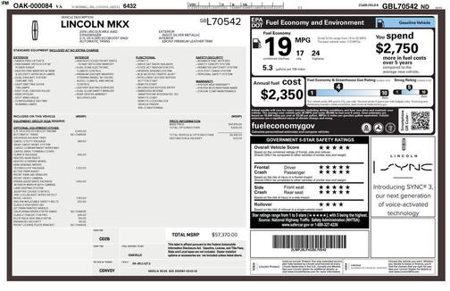 Ingot Silver Metallic 2016 Lincoln MKX Reserve
