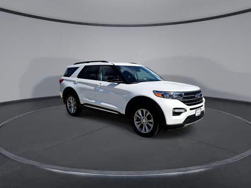 Star White Metallic Tri-Coat 2023 Ford Explorer XLT