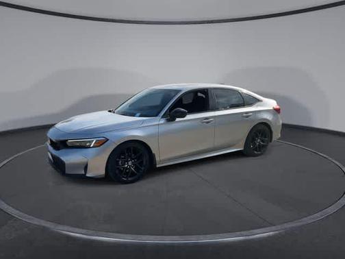 Solar Silver Metallic 2025 Honda Civic Sport