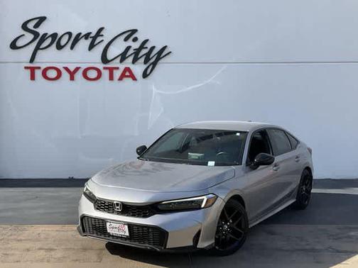 Solar Silver Metallic 2025 Honda Civic Sport