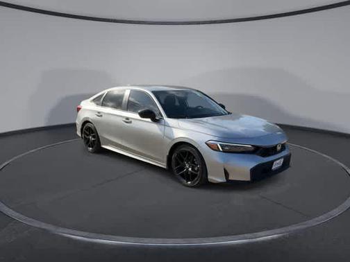 Solar Silver Metallic 2025 Honda Civic Sport
