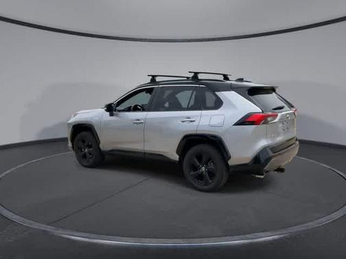 Silver Sky Metallic/Midnight Black Metallic 2021 Toyota RAV4 Hybrid SE
