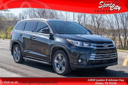 Midnight Black Metallic 2018 Toyota Highlander Limited Platinum
