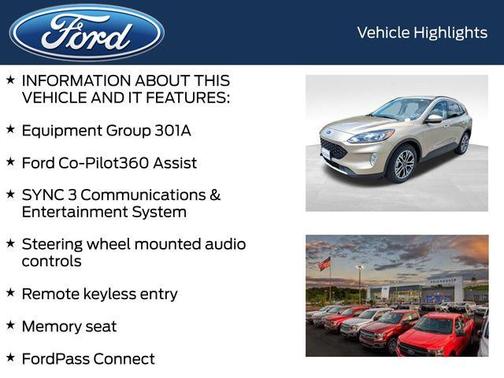 Desert Gold Metallic 2020 Ford Escape SEL