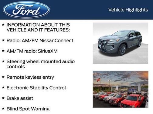 Gun Metallic 2024 Nissan Rogue S