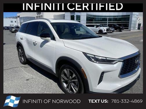 Majestic White 2025 INFINITI QX60 Luxe