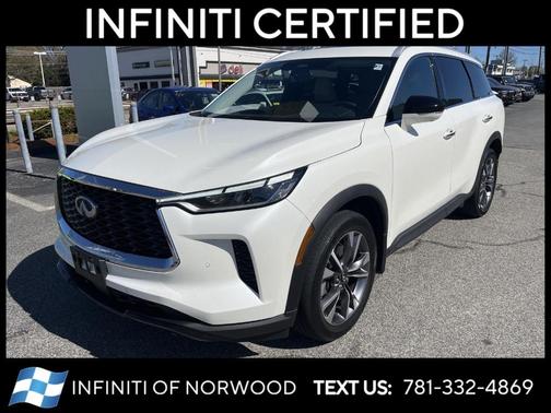Majestic White 2023 INFINITI QX60 Luxe