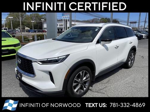 Majestic White 2023 INFINITI QX60 Luxe