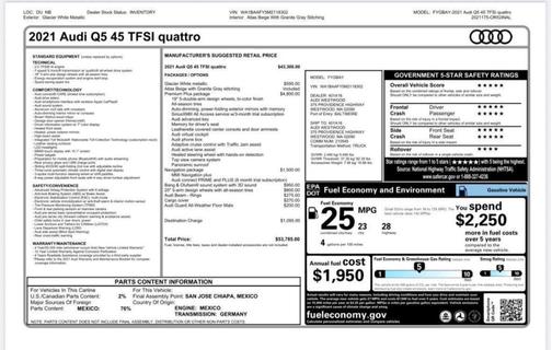 2021 Audi Q5 40 Premium Plus