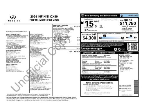 2024 INFINITI QX80 PREMIUM SELECT