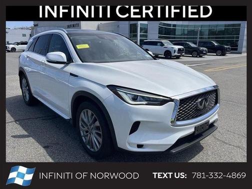 Radiant White 2023 INFINITI QX50 Luxe