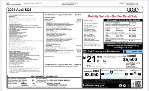 2024 Audi SQ5 3.0T Prestige