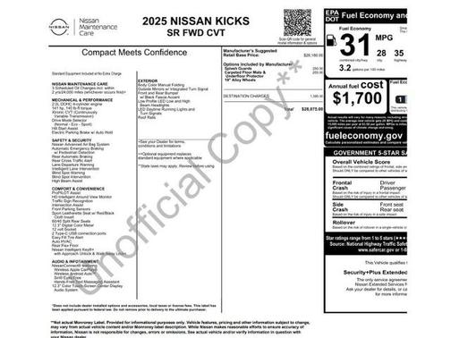 2025 Nissan Kicks SR