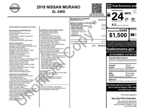 2018 Nissan Murano SL