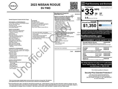 2 Tone Gray / Black Roof 2023 Nissan Rogue SV