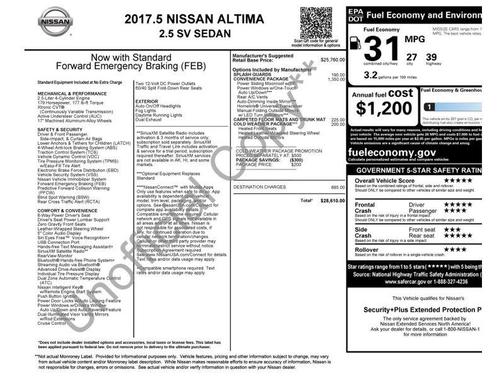 Storm Blue 2017 Nissan Altima 2.5 SV