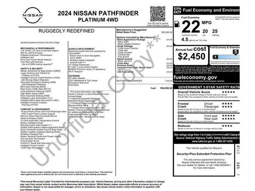 Scarlet Ember 2024 Nissan Pathfinder Platinum